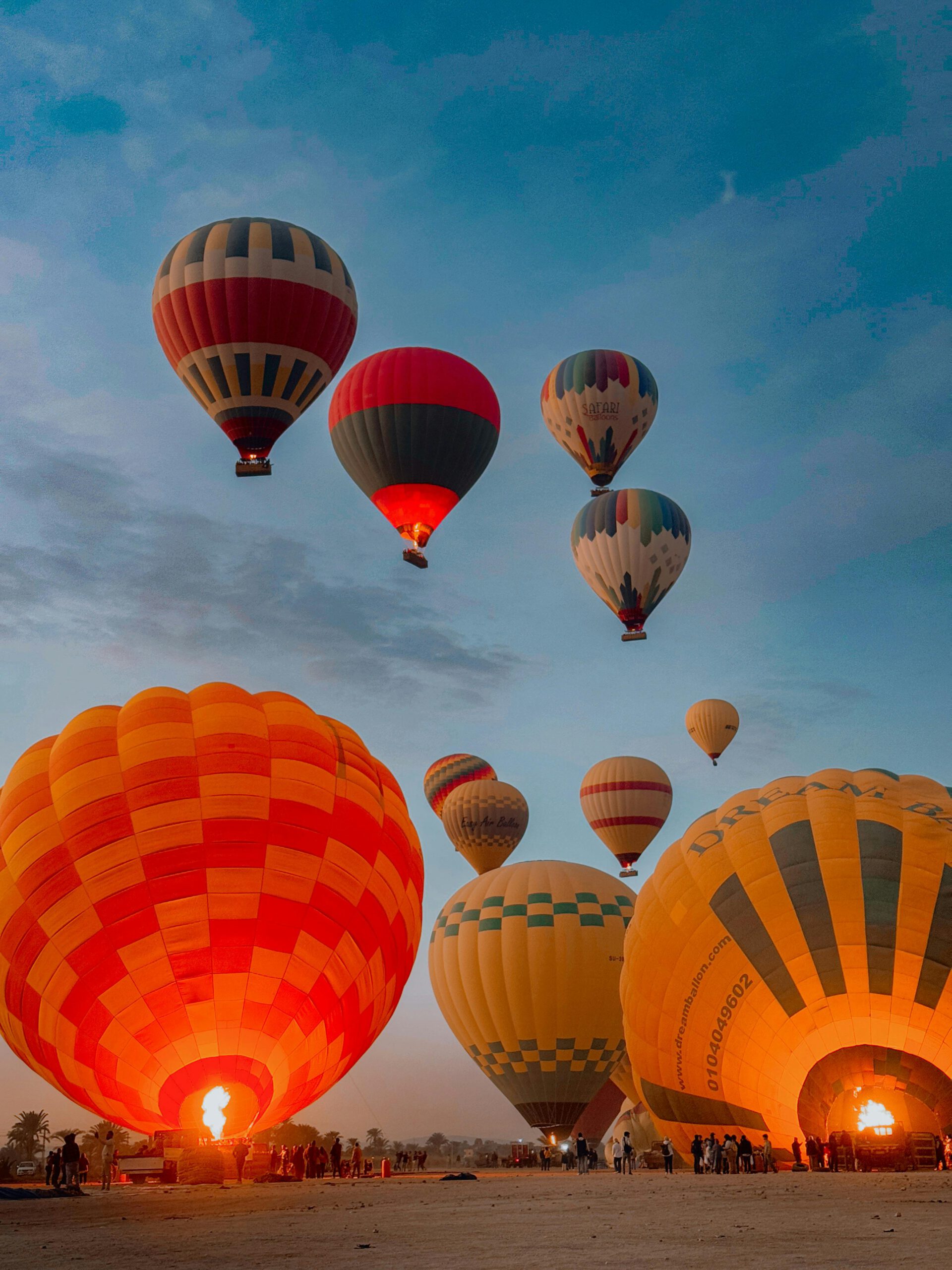 Trải nghiệm khinh khí cầu ở Luxor, Ai Cập